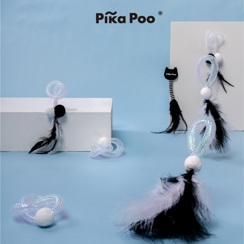 Cat toy- Black & White Ball