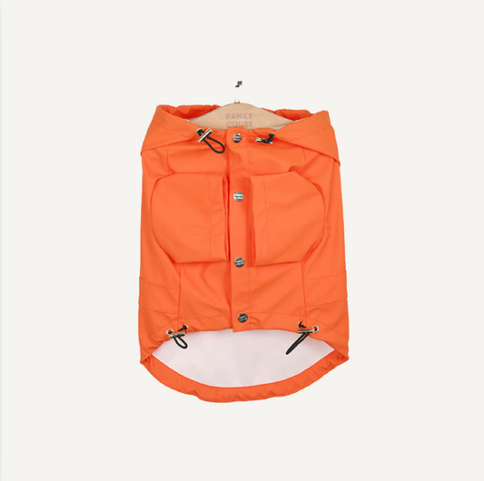 Dog Rain Coat - Orange