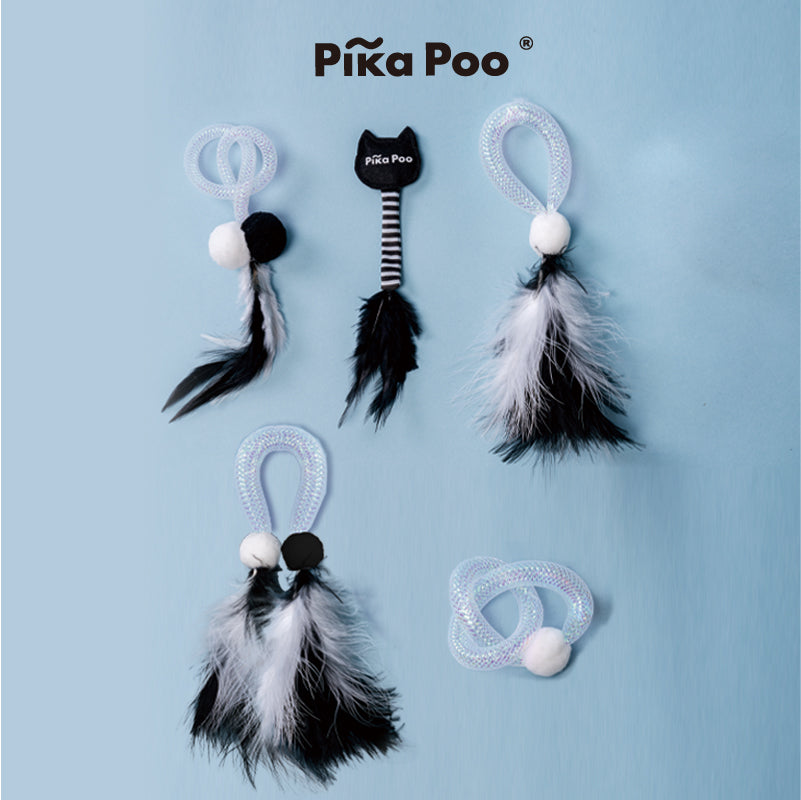 Cat toy- Black & White Ball