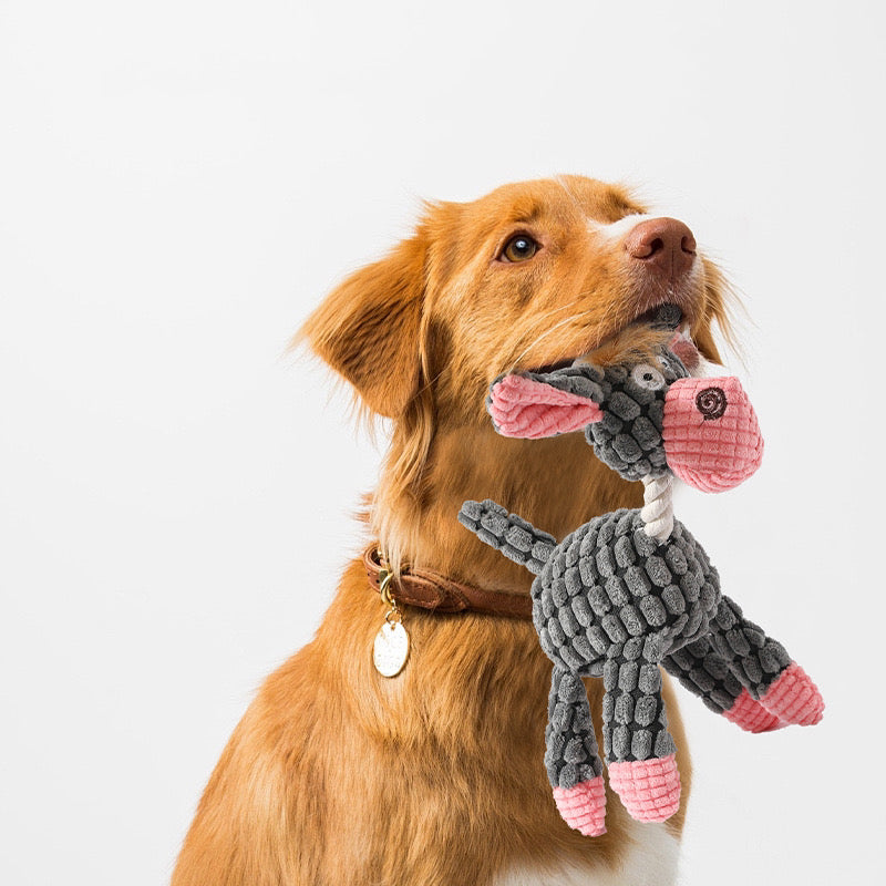 Handmade furry Dog toy