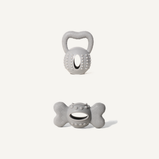 Dog toys set - Kettlebells & bone