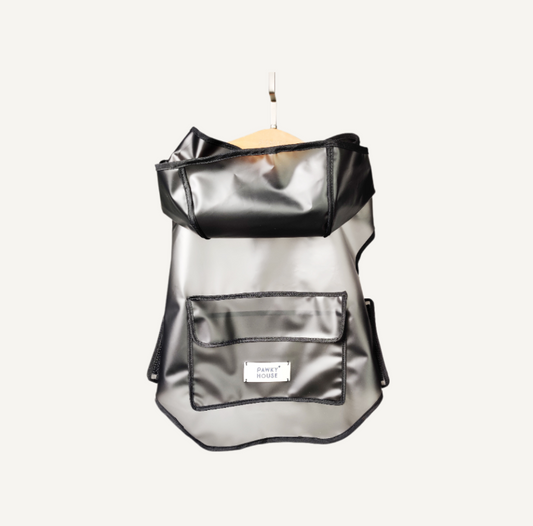 Dog Rain coat - Transparent black