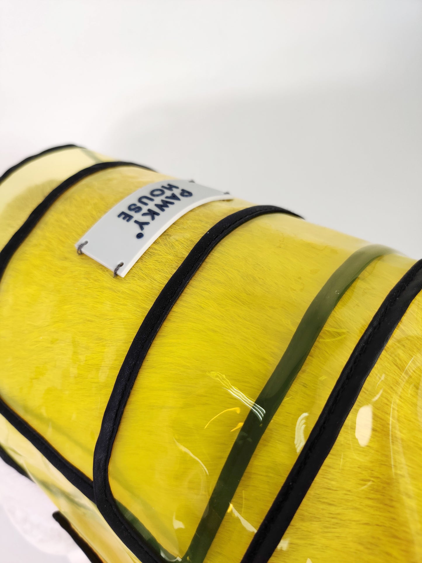 Dog Rain coat - transparent yellow