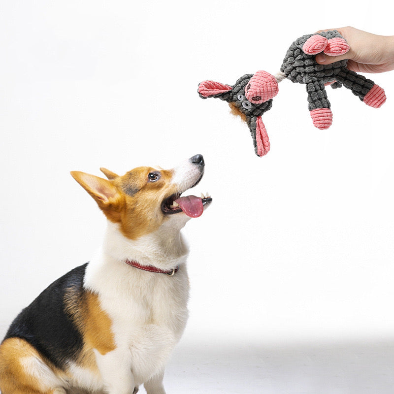 Handmade furry Dog toy